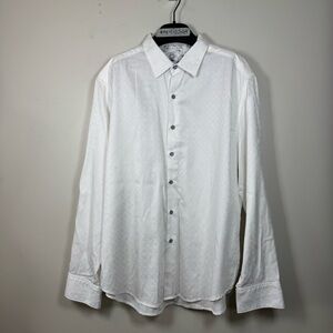 Robert Graham White Casual Button Down Shirt